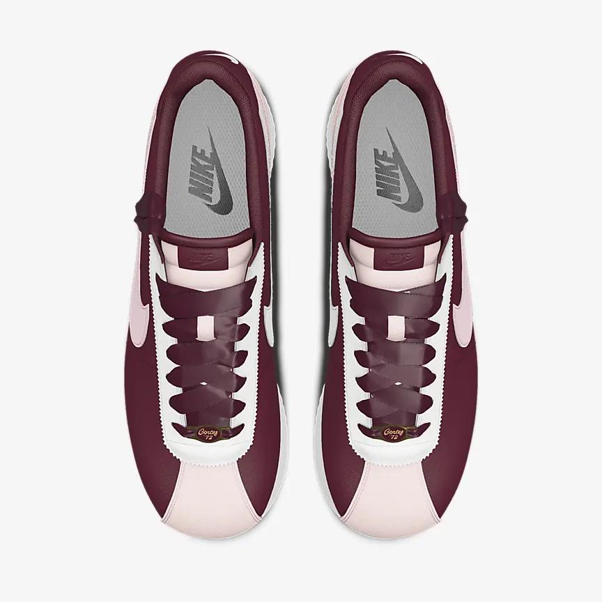 Giày Nike Cortez Platform Unlocked By You Greatest Gift Nữ Trắng Nâu